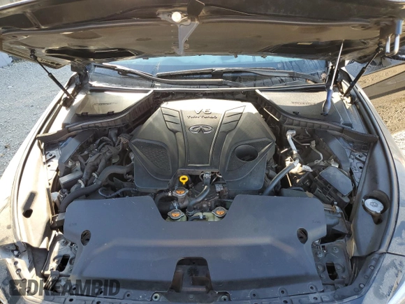 2019 Infiniti Q50 RED SPORT 400 with VIN JN1FV7AP7KM760554, listed as a Copart auction lot 83798944 with 76,401 mi miles and Salvage Title. Bid and sale history available at carsss.com. Image 11.