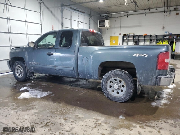 2009 Chevrolet Silverado 1500 LT with VIN 1GCEK29CX9Z276042, listed as a Copart auction lot 43861045 with 124,143 mi miles and Salvage Title. Bid and sale history available at carsss.com. Image 2.