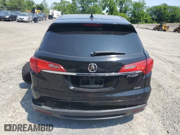 2014 Acura RDX Technology with VIN 5J8TB4H5XEL021234, listed as a Copart auction lot 58979175 with 122,369 mi miles and Salvage title. Bid and sale history available at DreamBid. Image 6.