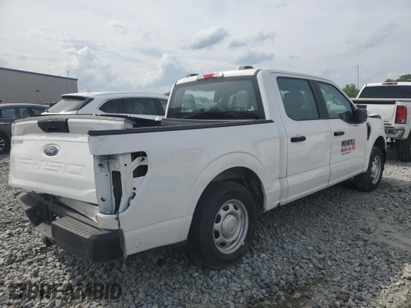 2021 Ford F-150 XL with VIN 1FTEW1CB8MKE68771, listed as a Copart auction lot 54613785 with 68,622 mi miles and Salvage Title. Bid and sale history available at carsss.com. Image 3.
