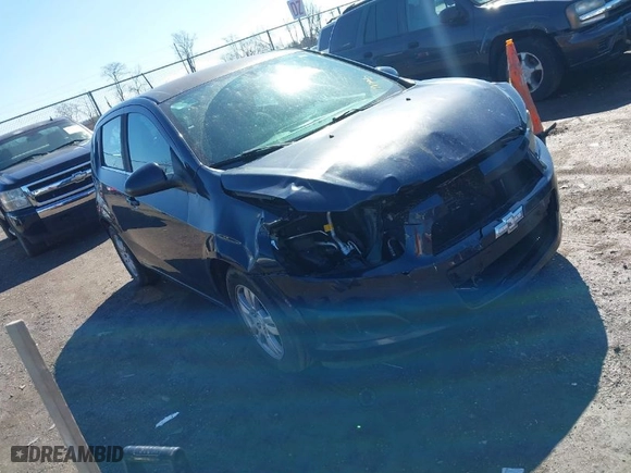 2015 Chevrolet Sonic LT with VIN 1G1JC6SH9F4170028, listed as a IAAI auction lot 41797613 with 132,193 mi miles. Bid and sale history available at carsss.com. Image 1.