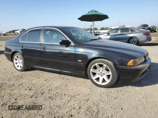 2002 BMW 5 Series 525iA with VIN WBADT43402GY97830, listed as a Copart auction lot 82999934 with 160,732 mi miles and Salvage Title. Bid and sale history available at carsss.com. Image 4.