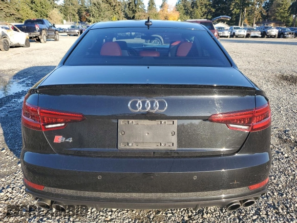 2018 Audi S4 Prestige with VIN WAUC4AF48JA132448, listed as a Copart auction lot 77536224 with 38,891 mi miles and Salvage Title. Bid and sale history available at carsss.com. Image 6.