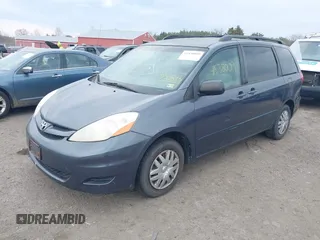 2007 Toyota Sienna CE with VIN 5TDZK23CX7S056893, listed as a IAAI auction lot 41838009 with 284,483 mi miles and . Bid and sale history available at carsss.com. Image 2.