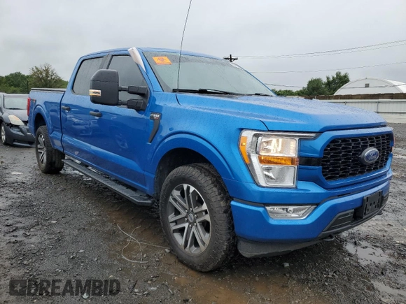 2021 Ford F-150 XL with VIN 1FTFW1E82MKD43741, listed as a Copart auction lot 65923804 with 86,506 mi miles and Salvage Title. Bid and sale history available at carsss.com. Image 4.