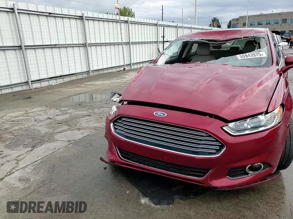 2015 Ford Fusion Titanium Hybrid with VIN 3FA6P0RUXFR247357, listed as a Copart auction lot 55943975 with 112,278 mi miles and Salvage title. Bid and sale history available at DreamBid. Image 13.