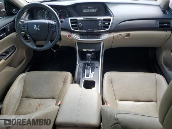 2015 Honda Accord EX-L with VIN 1HGCR2F82FA163233, listed as a Copart auction lot 51297955 with 32,343 mi miles and Salvage title. Bid and sale history available at DreamBid. Image 8.