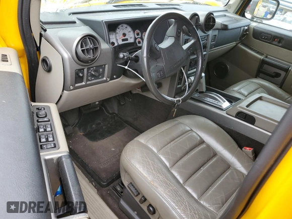 2003 Hummer H2 z VIN 5GRGN23U73H146894, wystawiony jako Copart lot #53449905 z przebiegiem 153 870 mil mil oraz Szkoda całkowita • Salvage title. Historia ofert i sprzedaży dostępna na DreamBid. Obrazek 8.
