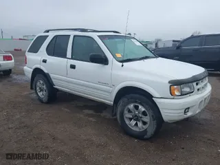 2001 Isuzu Rodeo S with VIN 4S2DM58WX14315138, listed as a IAAI auction lot 41535619 with 217,960 mi miles. Bid and sale history available at carsss.com. Image 1.