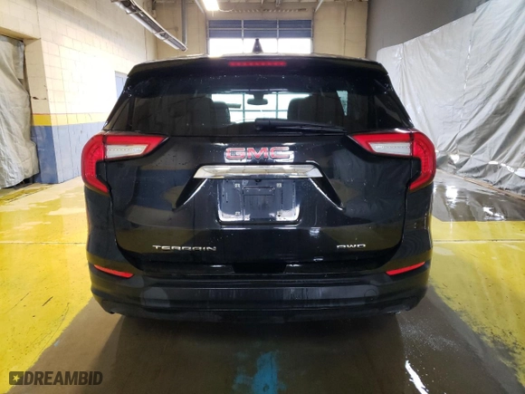 2022 GMC Terrain SLE with VIN 3GKALTEV8NL172647, listed as a Copart auction lot 52434345 with 236,584 mi miles and Clean Title. Bid and sale history available at carsss.com. Image 6.