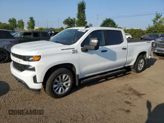 2021 Chevrolet Silverado 1500 Custom with VIN 1GCUYBEF3MZ114210, listed as a Copart auction lot 71460514 with 85,399 mi miles and Non Repairable. Bid and sale history available at DreamBid. Image 1.