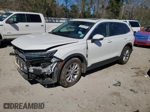 2024 Honda CR-V EX-L with VIN 2HKRS3H75RH316479, listed as a Copart auction lot 48121225 with 26,396 mi miles and Salvage Title. Bid and sale history available at DreamBid. Image 1.
