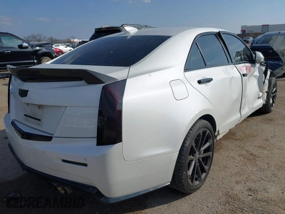 2016 Cadillac ATS-V with VIN 1G6AN5SY5G0110349, listed as a IAAI auction lot 41516564 with 73,497 mi miles. Bid and sale history available at carsss.com. Image 4.