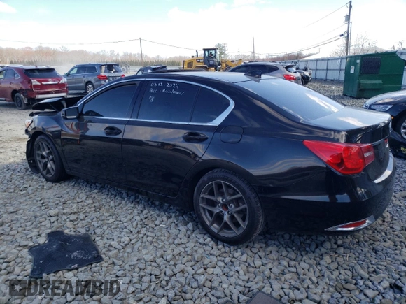 2014 Acura RLX Advance Pkg with VIN JH4KC1F98EC003843, listed as a Copart auction lot 47016234 with 182,897 mi miles and Salvage Title. Bid and sale history available at carsss.com. Image 2.
