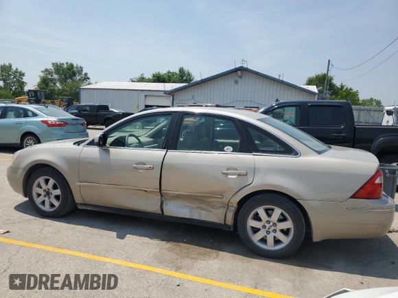 2005 Ford Five Hundred SEL with VIN 1FAFP24165G104114, listed as a Copart auction lot 60530235 with Not provided miles and Salvage title. Bid and sale history available at DreamBid. Image 2.