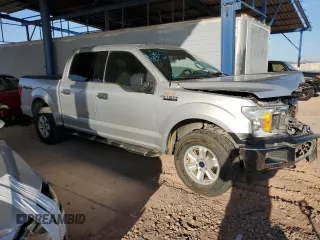2018 Ford F-150 XL with VIN 1FTEW1E58JFA19859, listed as a Copart auction lot 63862625 with 77,463 mi miles and Salvage title. Bid and sale history available at DreamBid. Image 4.