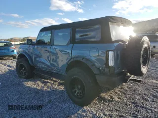 2021 Ford Bronco with VIN 1FMDE5BH9MLA88730, listed as a Copart auction lot 86294234 with 32,345 mi miles and Salvage Title. Bid and sale history available at DreamBid. Image 2.