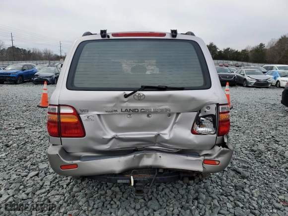 2001 Toyota Land Cruiser with VIN JTEHT05JX12004912, listed as a Copart auction lot 48230735 with 0 mi miles and Salvage Title. Bid and sale history available at carsss.com. Image 6.