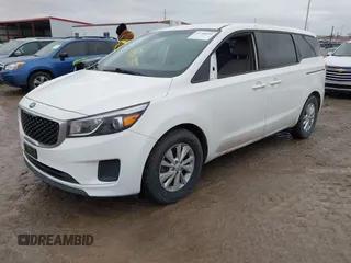 2017 Kia Sedona L with VIN KNDMA5C1XH6257708, listed as a IAAI auction lot 41758355 with 1 mi miles. Bid and sale history available at carsss.com. Image 19.