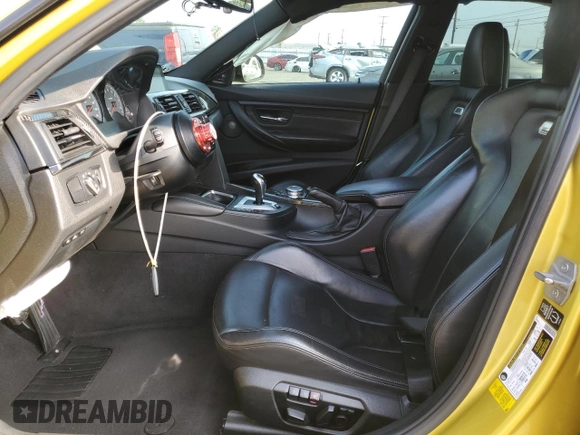 2015 BMW M3 with VIN WBS3C9C58FP804331, listed as a Copart auction lot 62507465 with 97,783 mi miles and Salvage title. Bid and sale history available at DreamBid. Image 7.
