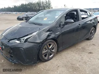2020 Toyota Prius L Eco with VIN JTDKARFU9L3116109, listed as a IAAI auction lot 41349577 with 1 mi miles. Bid and sale history available at carsss.com. Image 2.