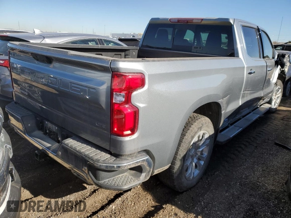 2024 Chevrolet Silverado 1500 LTZ with VIN 1GCUDGE8XRZ155256, listed as a Copart auction lot 79850884 with 33,328 mi miles and Salvage Title. Bid and sale history available at DreamBid. Image 3.