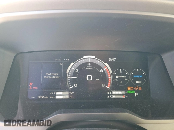 2023 Toyota Tundra Capstone Hybrid with VIN 5TFVC5DB1PX035587, listed as a Copart auction lot 87894665 with 3,056 mi miles and Salvage title. Bid and sale history available at DreamBid. Image 9.