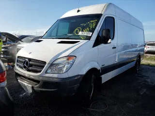 2010 Mercedes-Benz Sprinter Cargo with VIN WD3PE8CC1A5430705, listed as a Copart auction lot 76287604 with Not Provided miles and Non Repairable. Bid and sale history available at carsss.com. Image 1.