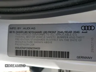 2016 Audi A6 2.0T Premium with VIN WAUCFAFC0GN039409, listed as a Copart auction lot 83972034 with 90,044 mi miles and Salvage Title. Bid and sale history available at carsss.com. Image 12.