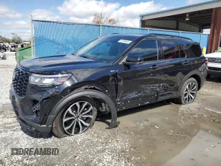 2025 Ford Explorer ST-Line with VIN 1FMUK7KH6SGA64976, listed as a Copart auction lot 46298065 with 1,346 mi miles and Salvage title. Bid and sale history available at DreamBid. Image 1.