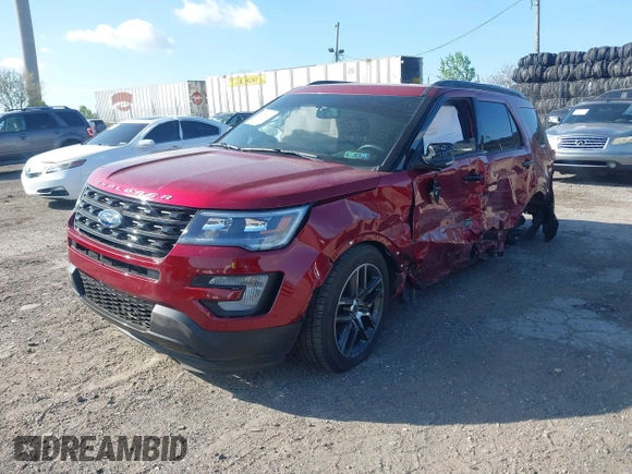2017 Ford Explorer Sport с VIN 1FM5K8GT2HGB68381, выставлен на аукционе IAAI как лот 42156872 с пробегом Не указан миль и . История ставок и продаж доступна на DreamBid. Изображение 2.