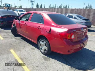 2009 Toyota Corolla with VIN 2T1BU40E69C171984, listed as a IAAI auction lot 41980481 with 195,987 mi miles. Bid and sale history available at carsss.com. Image 3.
