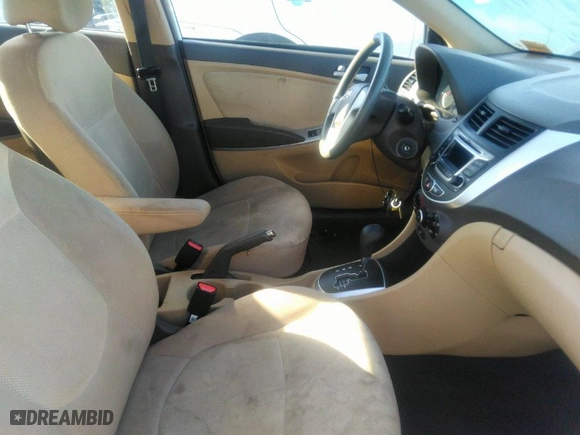 2014 Hyundai Accent GLS with VIN KMHCT4AEXEU669197, listed as a IAAI auction lot 36165921 with 94,315 mi miles. Bid and sale history available at carsss.com. Image 5.