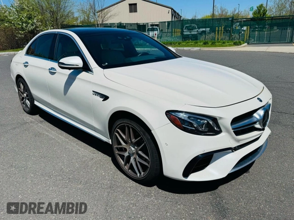 2020 Mercedes-Benz E-Class AMG E 63 S with VIN WDDZF8KB0LA727176, listed as a Copart auction lot 52074585 with 1,856 mi miles and Salvage Title. Bid and sale history available at carsss.com. Image 4.
