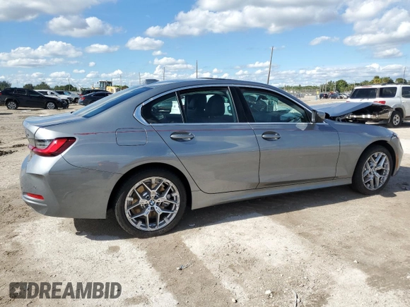 2025 BMW 3 Series 330i with VIN 3MW69CW0XS8E97928, listed as a Copart auction lot 85332294 with Not Provided miles and Non Repairable. Bid and sale history available at carsss.com. Image 3.