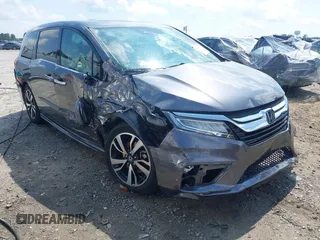 2019 Honda Odyssey Elite z VIN 5FNRL6H96KB024246, wystawiony jako IAAI lot #42658137 z przebiegiem 114 652 mil mil oraz . Historia ofert i sprzedaży dostępna na DreamBid. Obrazek 1.