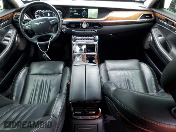 2017 Genesis G90 Premium z VIN KMHG34JA8HU025071, wystawiony jako Copart lot #62112804 z przebiegiem 70 885 mil mil oraz Szkoda całkowita • Salvage title. Historia ofert i sprzedaży dostępna na DreamBid. Obrazek 8.