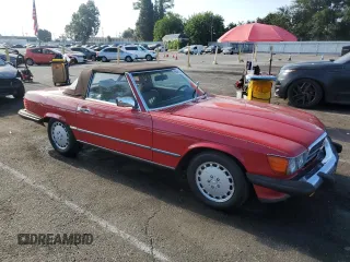1986 Mercedes-Benz 560 with VIN WDBBA48D3GA036952, listed as a Copart auction lot 65465294 with 167,045 mi miles and Salvage Title. Bid and sale history available at carsss.com. Image 4.