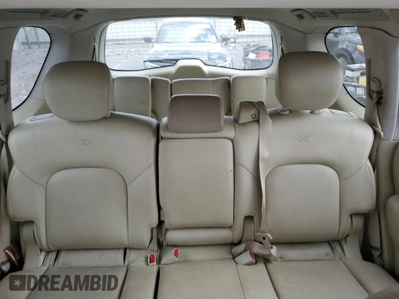 2011 Infiniti QX56 8-passenger with VIN JN8AZ2NC5B9302847, listed as a Copart auction lot 53372075 with 178,130 mi miles and Salvage Title. Bid and sale history available at carsss.com. Image 10.