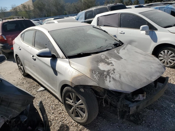 2018 Hyundai Elantra Value Edition with VIN 5NPD84LF9JH345971, listed as a Copart auction lot 42875605 with Not Provided miles and Salvage Title. Bid and sale history available at DreamBid. Image 4.