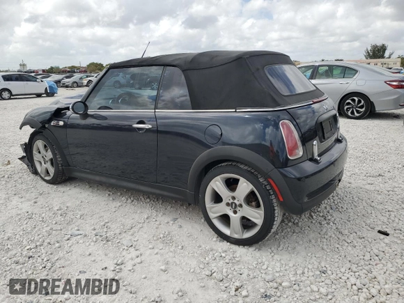 2006 MINI Convertible S z VIN WMWRH335X6TF87128, wystawiony jako Copart lot #51917565 z przebiegiem 91 741 mil mil oraz Szkoda całkowita • Salvage title. Historia ofert i sprzedaży dostępna na DreamBid. Obrazek 2.