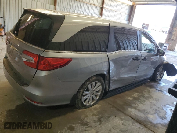 2019 Honda Odyssey LX with VIN 5FNRL6H26KB045102, listed as a Copart auction lot 47929665 with Not Provided miles and Salvage Title. Bid and sale history available at DreamBid. Image 3.