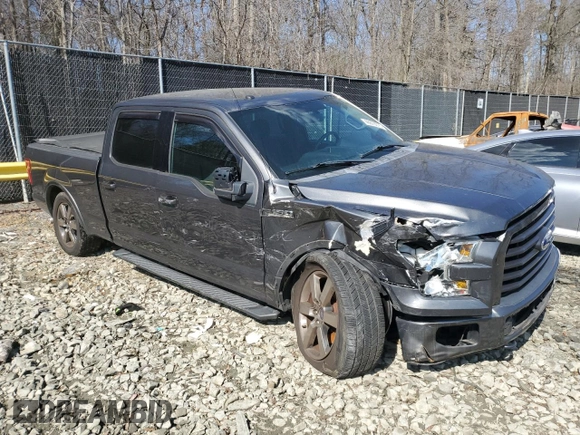 2016 Ford F-150 XLT with VIN 1FTFW1EF5GFA68734, listed as a Copart auction lot 46678075 with 105,066 mi miles and Salvage Title. Bid and sale history available at carsss.com. Image 4.