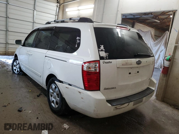 2008 Kia Sedona EX with VIN KNDMB233986237852, listed as a Copart auction lot 84666214 with 154,973 mi miles and Salvage Title. Bid and sale history available at carsss.com. Image 2.