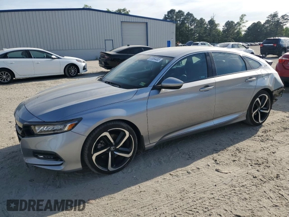 2019 Honda Accord Sport with VIN 1HGCV1F34KA007067, listed as a Copart auction lot 53864485 with 158,644 mi miles and Salvage Title. Bid and sale history available at DreamBid. Image 1.