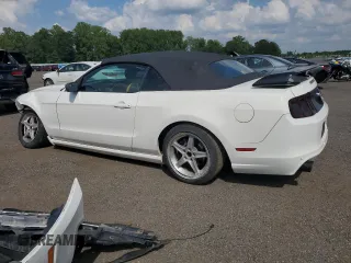 2013 Ford Mustang V6 with VIN 1ZVBP8EM2D5248092, listed as a Copart auction lot 62529765 with 107,771 mi miles and Salvage title. Bid and sale history available at DreamBid. Image 2.