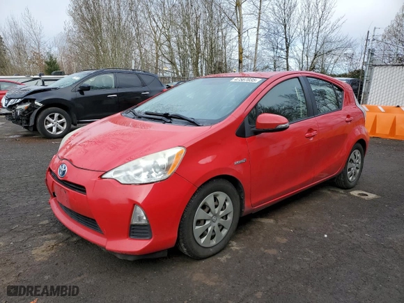 2013 Toyota Prius c One with VIN JTDKDTB37D1557512, listed as a Copart auction lot 47567035 with 144,719 mi miles and Salvage Title. Bid and sale history available at carsss.com. Image 1.