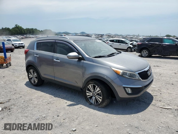 2016 Kia Sportage EX with VIN KNDPC3AC0G7853676, listed as a Copart auction lot 62220545 with 60,385 mi miles and Salvage title. Bid and sale history available at DreamBid. Image 4.