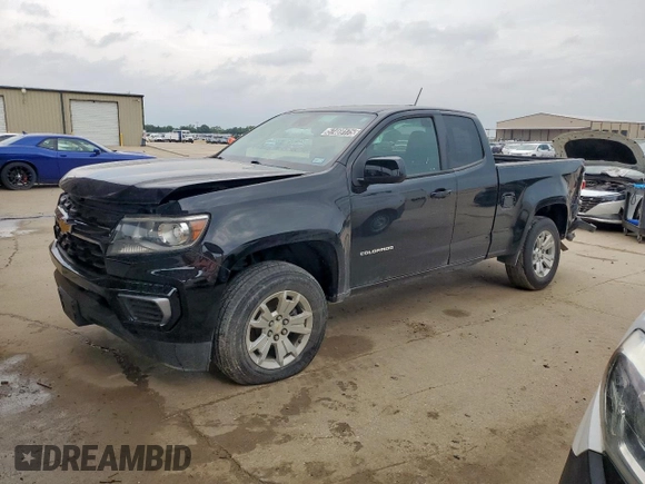 2021 Chevrolet Colorado 2WD LT z VIN 1GCHSCEA2M1277989, wystawiony jako Copart lot #57469175 z przebiegiem 77 036 mil mil oraz Czysty tytuł • Clean title. Historia ofert i sprzedaży dostępna na DreamBid. Obrazek 1.