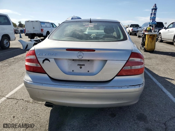 2003 Mercedes-Benz CLK-Class 3.2L with VIN WDBTJ65J03F062500, listed as a Copart auction lot 46265555 with 194,196 mi miles and Salvage Title. Bid and sale history available at carsss.com. Image 6.